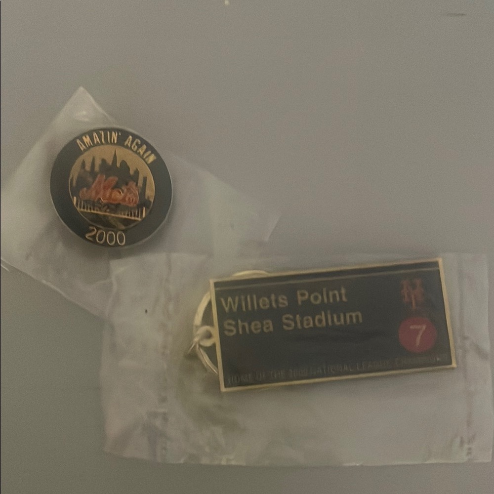 Black and Gold Collectible Accent Pin and Keychain